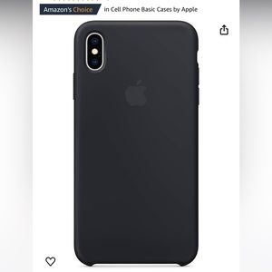 iPhone Xs Max silicone black case